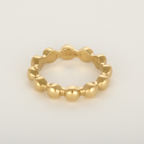 CHANEL - Trouwring geelgouden parelrand