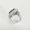 56 Bague en Or blanc 18k Emeraude 58 Facettes DV31314-2