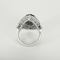 56 Bague en Or blanc 18k Emeraude 58 Facettes DV31314-2