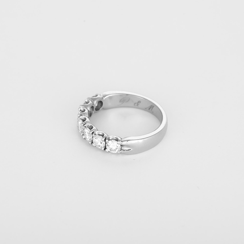 Bague 54 Alliances Platine Diamant 58 Facettes DV20543-9