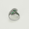 Bague 54 Bague "Toi et Moi" en or gris, diamants et émeraudes 58 Facettes DV26327-13-54-3