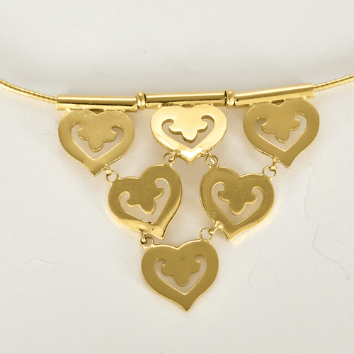 OJ. PERRIN - COEUR LÉGENDE - Naszyjnik z żółtego złota 18k