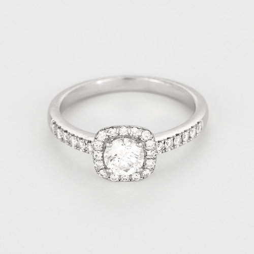 Ring i 18k hvidguld, diamant ca. 0,50 carat