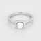 Ring i 18k hvidguld, diamant ca. 0,50 carat