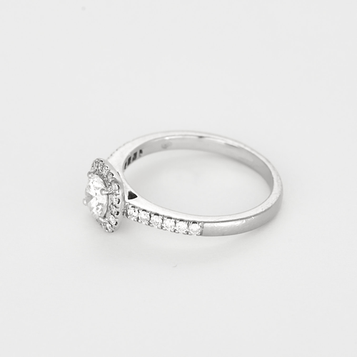 Ring i 18k hvidguld, diamant ca. 0,50 carat