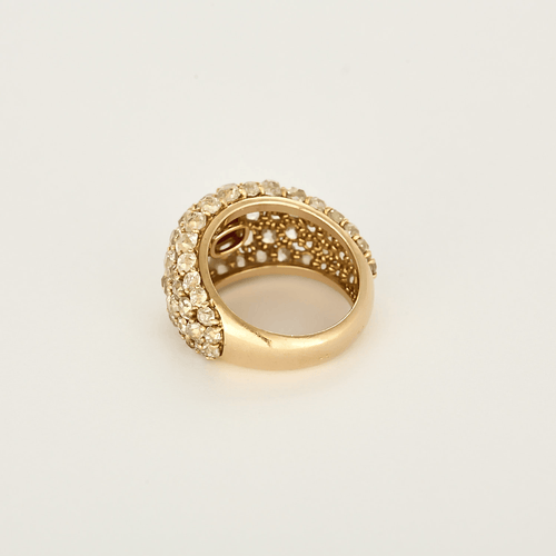Ring aus 18k Roségold Rubin