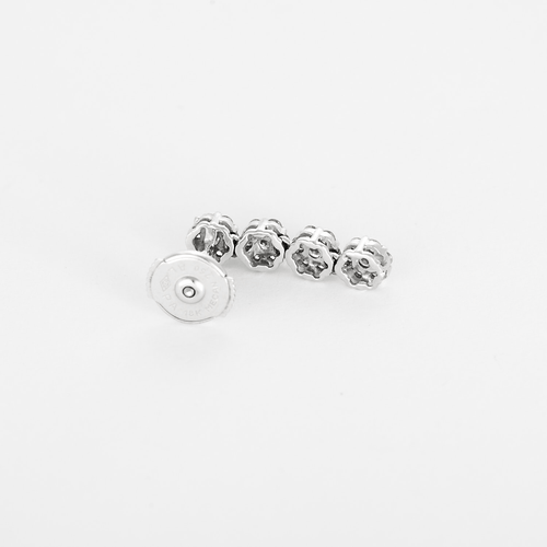 Boucles d'oreilles Boucles d'oreilles en Or blanc 18k Diamant 58 Facettes DV31073-2