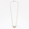 Collar de oro amarillo y oro gris, diamante de aproximadamente 0,65 quilates