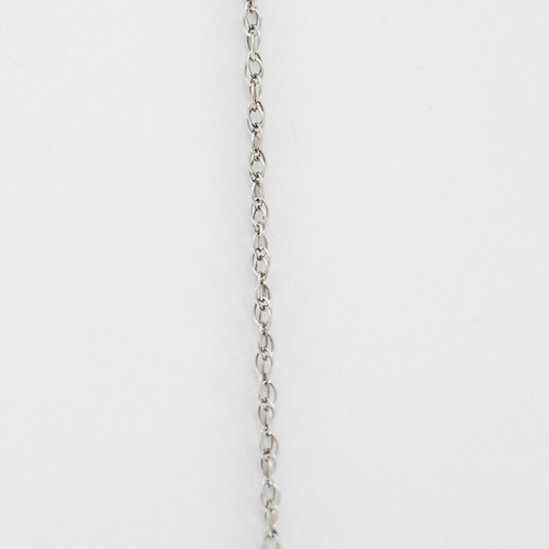Collar de oro gris y colgante de 14K con diamantes, amatista, cuarzo y topacio azul