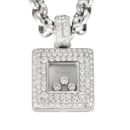 CHOPARD - Happy Diamond - White gold and diamond necklace