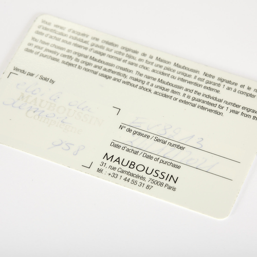 MAUBOUSSIN - DER STERN DES ENGELS UND DES DÄMONS - Ring aus Keramik, Weißgold, Diamanten