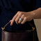 Anden ring i 18k hvidguld med diamant og perlemor