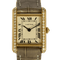 Cartier Montre Tank en or jaune et diamants 58 Facettes DV31731-1