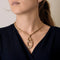 18k yellow gold and diamond necklace.