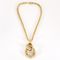 18k yellow gold and diamond necklace.