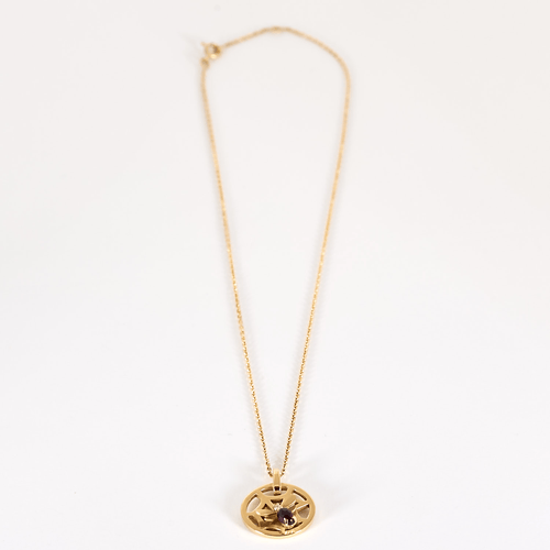 Chaumet Catch Me If You Love Me Necklace in 18k Rose Gold Tourmaline and Diamond