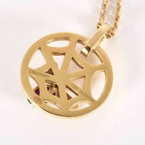 Chaumet Catch Me If You Love Me Necklace in 18k Rose Gold Tourmaline and Diamond