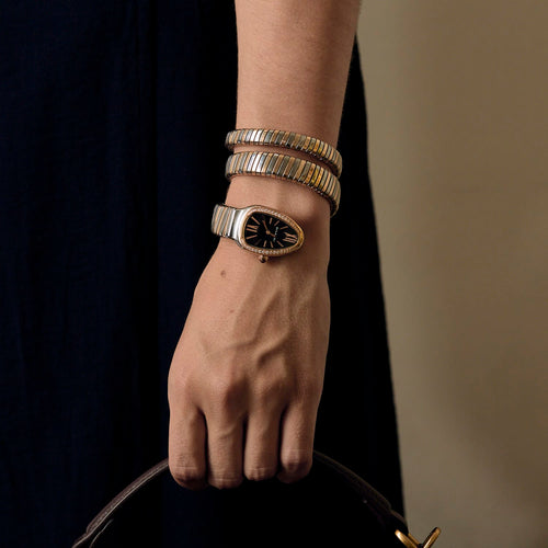 Bulgari - Watch Serpenti Tubogas in rose gold and steel
