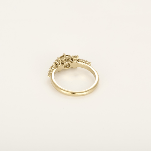 52 Bague en Or jaune 18k Diamant and Zircon 58 Facettes DV31031-1