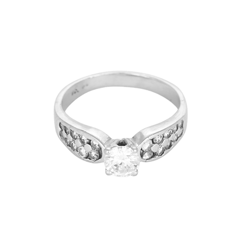 53.5 Bague en Or blanc 18k Diamants 58 Facettes DV31233-2