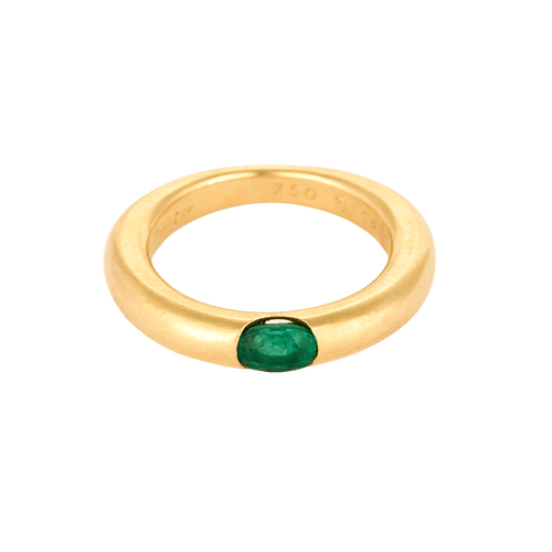 Cartier 18k Yellow Gold Emerald Ring