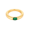 Cartier 18k Yellow Gold Emerald Ring