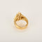 Bague or jaune diamant marquise 4.48 carats et petits diamants