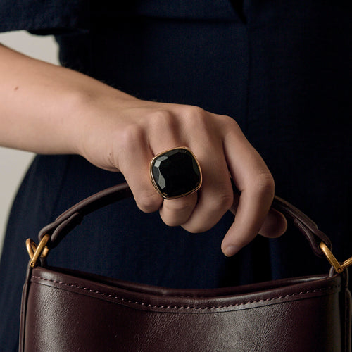 Pomellato - Victoria - Rose gold and jet ring