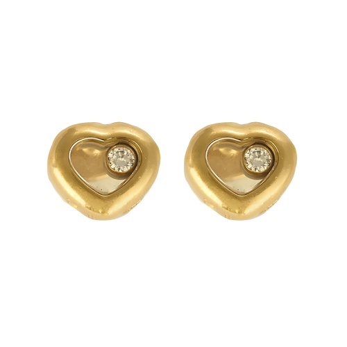 CHOPARD - Happy Diamonds - Fun yellow gold and diamond earrings