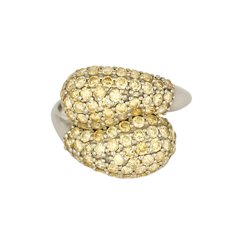 Anel em ouro amarelo 14k diamante