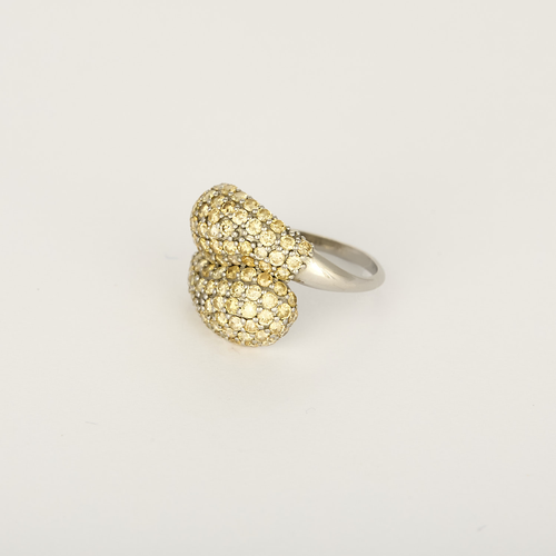 Anel em ouro amarelo 14k diamante