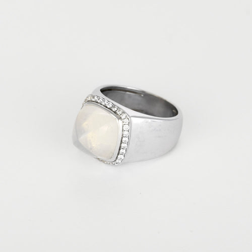 Other Anel em ouro branco 18k Moonstone