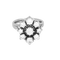 Daisy white gold and diamond ring: approximately 1 carat
