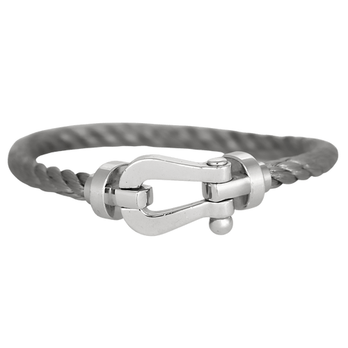 FRED - FORCE 10 - Grand modèle Bracelet en Or blanc 18k
