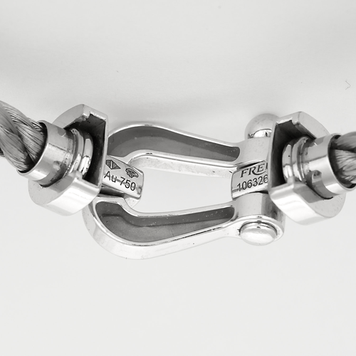 FRED - FORCE 10 - Grand modèle Bracelet en Or blanc 18k