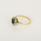 Ring Daisy in yellow gold, white gold, sapphire and diamonds