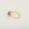 Ring Daisy in yellow gold, white gold, sapphire and diamonds
