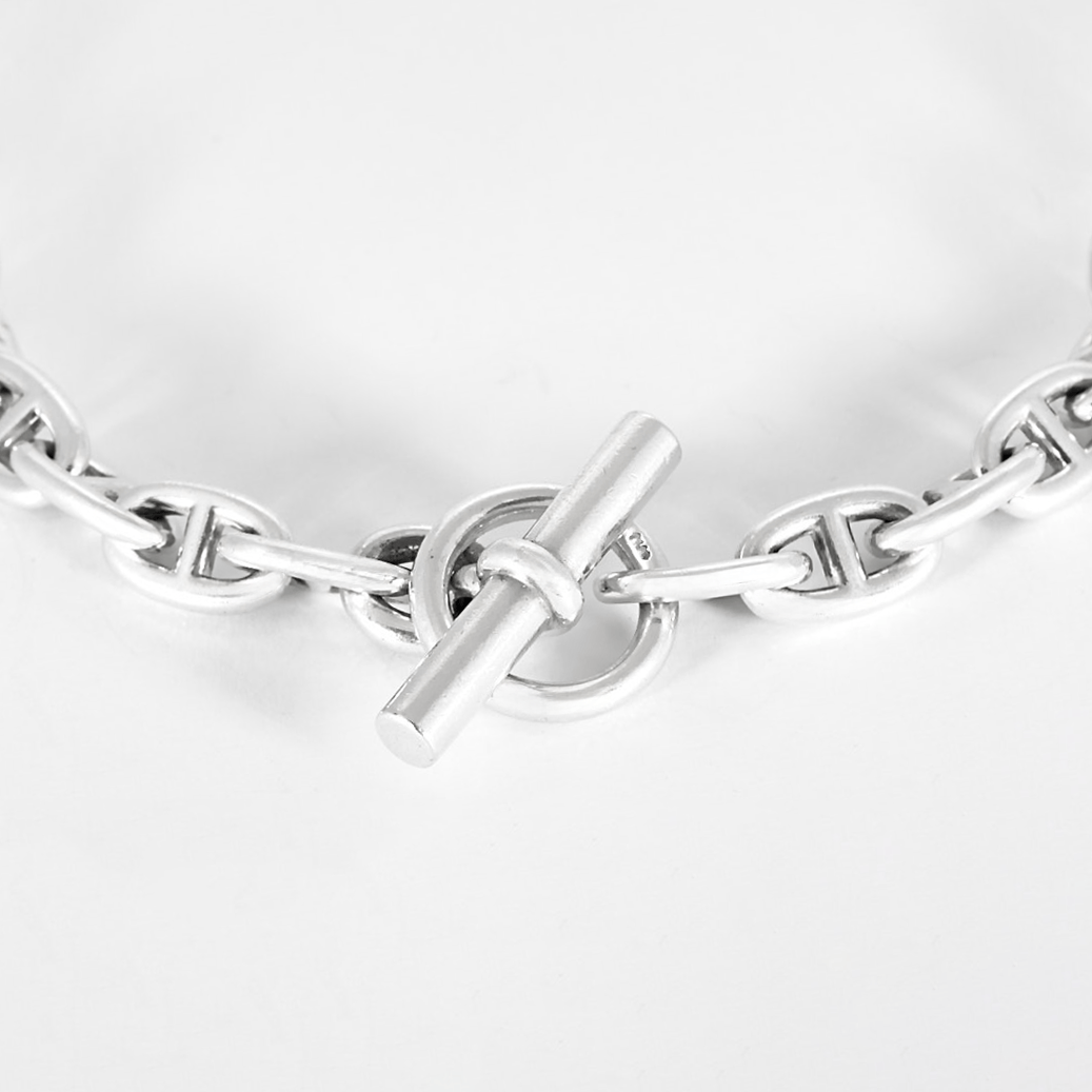 Hermes Necklace Chaîne d'Ancre silver - 58 Facettes