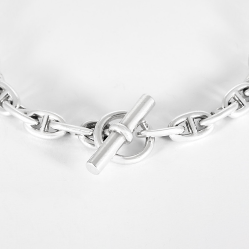 Hermes Collier Chaîne d'Ancre Argent