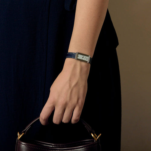 POIRAY - Ma Baguette - My first elongated - Steel watch with rectangular case and quartz movement