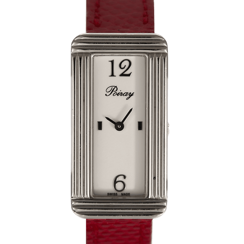 POIRAY - Ma Baguette - My first elongated - Steel watch with a rectangular case and quartz movement