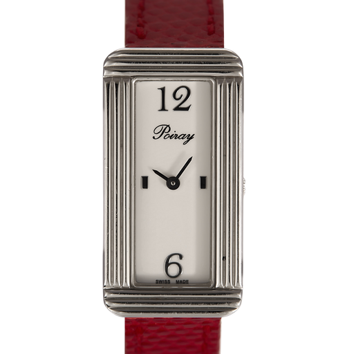 POIRAY - Ma Baguette - My first elongated - Steel watch with a rectangular case and quartz movement