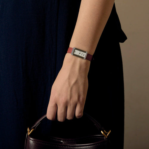 POIRAY - Ma Baguette - My first elongated - Steel watch with a rectangular case and quartz movement