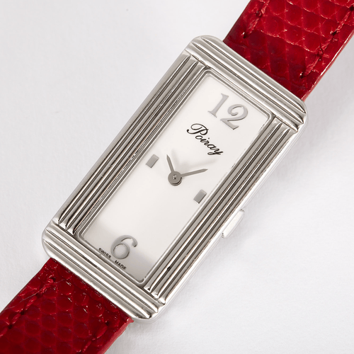 POIRAY - Ma Baguette - My first elongated - Steel watch with a rectangular case and quartz movement