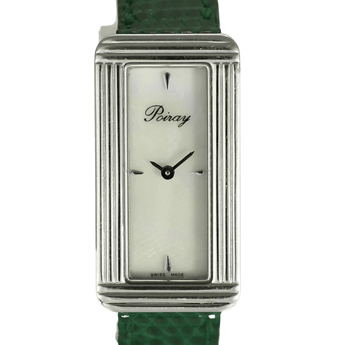 POIRAY - My Baguette - My first elongated one - Steel watch with a rectangular case and quartz movement