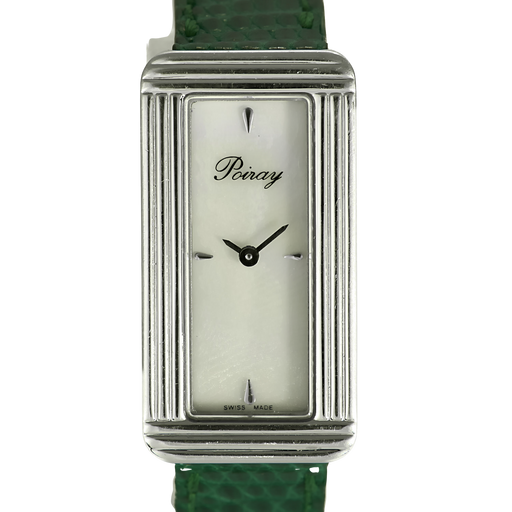 POIRAY - My Baguette - My first elongated one - Steel watch with a rectangular case and quartz movement