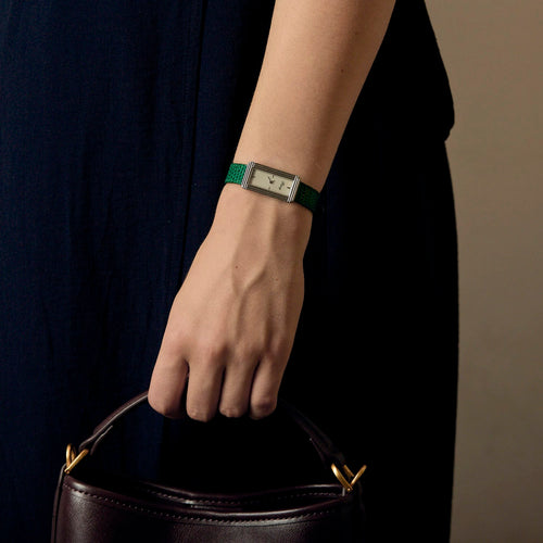 POIRAY - My Baguette - My first elongated one - Steel watch with a rectangular case and quartz movement