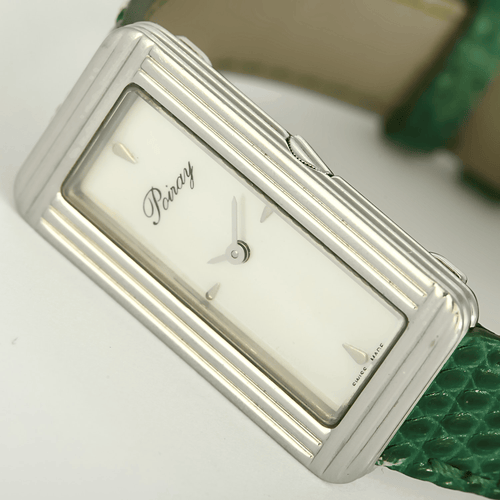 POIRAY - My Baguette - My first elongated one - Steel watch with a rectangular case and quartz movement