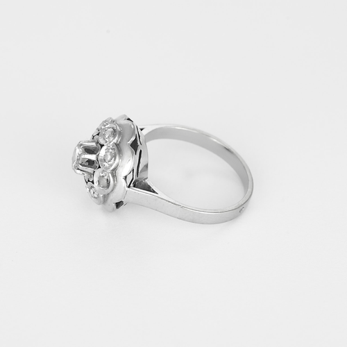 Other 18k white gold ring Diamond and rose-cut diamonds