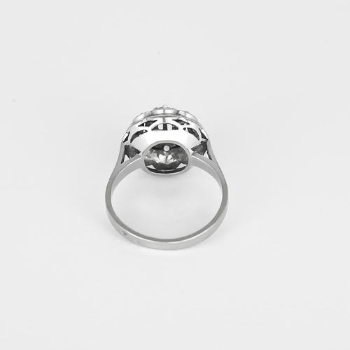 Other 18k white gold ring Diamond and rose-cut diamonds